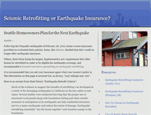 Tablet Screenshot of earthquakeretrofit.info